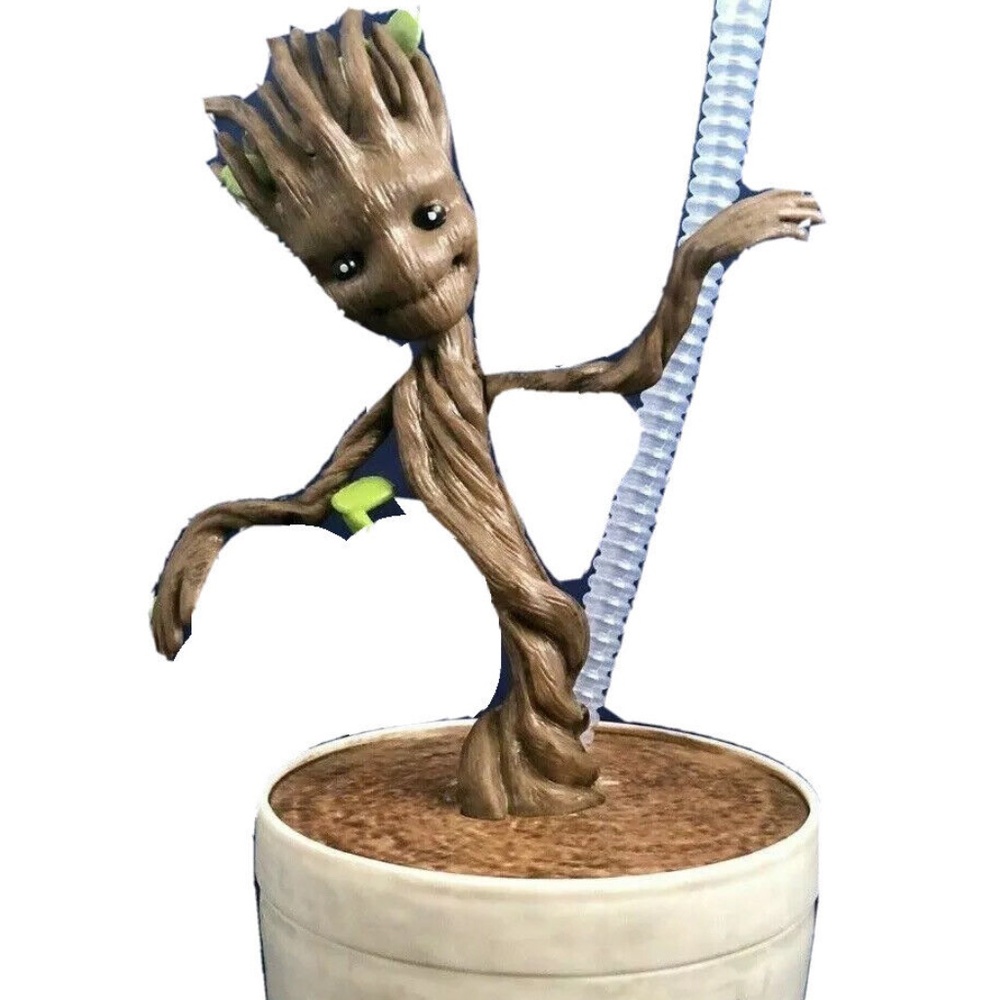 Guardians of The Galaxy  I AM Baby Groot Animated Cup w/Straw  NEW